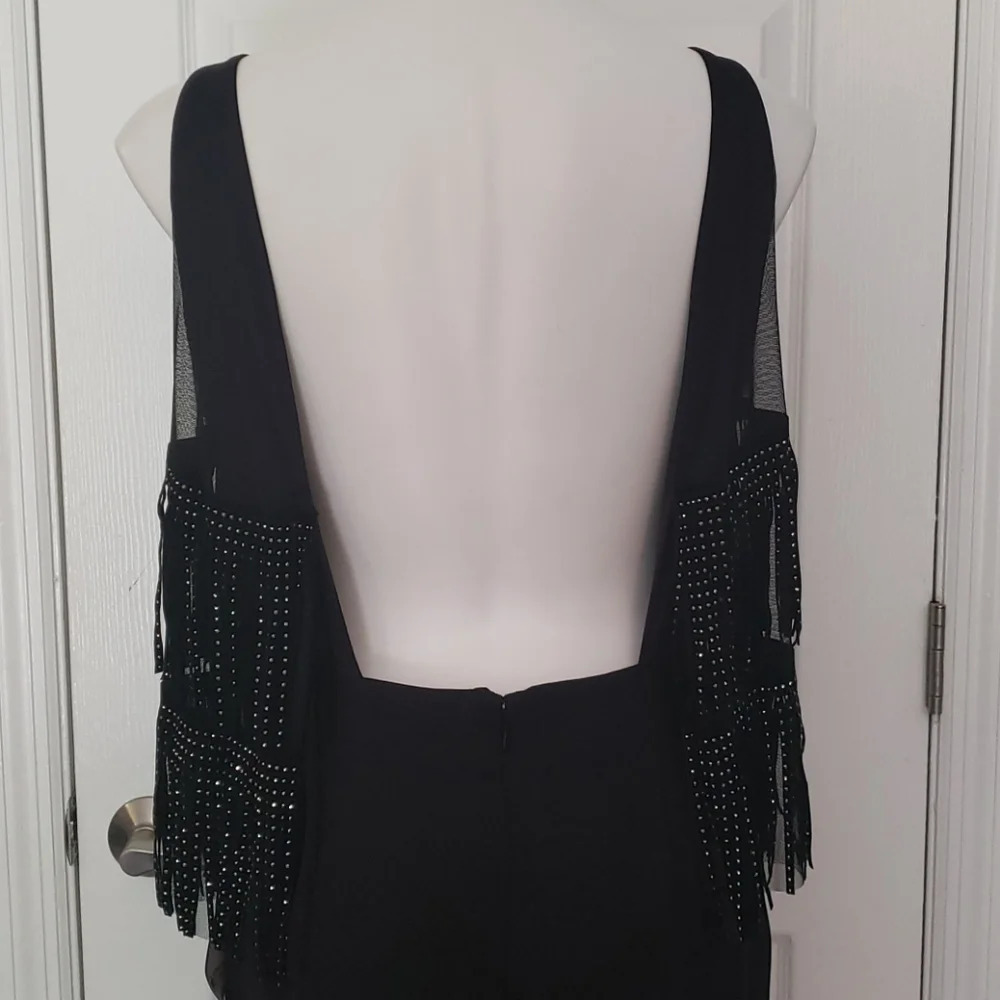 SHO sleeveless black sparkle jumpsuit - Picture 9 of 15